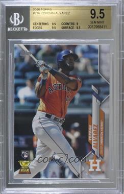 2020 Topps - [Base] #276.1 - Yordan Alvarez (Orange Jersey) [BGS 9.5 GEM MINT]