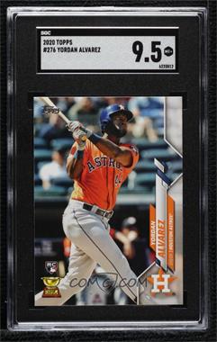 2020 Topps - [Base] #276.1 - Yordan Alvarez (Orange Jersey) [SGC 9.5 Mint+]