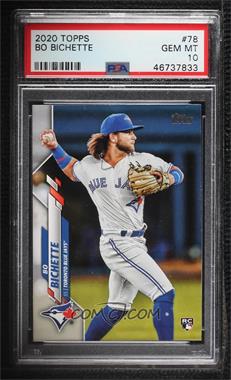 2020 Topps - [Base] #78.1 - Bo Bichette (Throwing) [PSA 10 GEM MT]