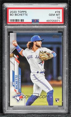 2020 Topps - [Base] #78.1 - Bo Bichette (Throwing) [PSA 10 GEM MT]