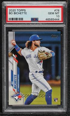 2020 Topps - [Base] #78.1 - Bo Bichette (Throwing) [PSA 10 GEM MT]