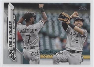 2020 Topps - [Base] #85 - Checklist - Tim & Yolmer (South Side Infielders Celebrate Win)