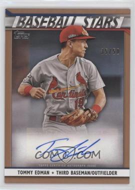 2020 Topps - Baseball Stars Autographs Series 2 - Gold #BSA-TE - Tommy Edman /50