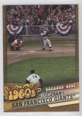 2020 Topps - Decades Best - Gold #DB-23 - Teams - San Francisco Giants /50