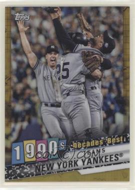 2020 Topps - Decades Best Chrome Series 2 - Gold Refractor #DBC-75 - Teams - New York Yankees /50