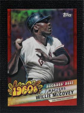 2020 Topps - Decades Best Chrome Series 2 - Red Refractor #DBC-27 - Batters - Willie McCovey /10