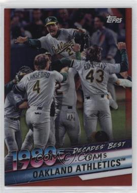 2020 Topps - Decades Best Chrome Series 2 - Red Refractor #DBC-52 - Teams - Oakland Athletics /10