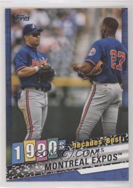 2020 Topps - Decades Best Series 2 - Blue #DB-72 - Teams - Montreal Expos