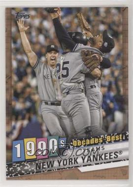 2020 Topps - Decades Best Series 2 - Gold #DB-75 - Teams - New York Yankees /50