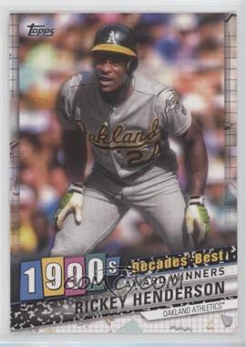 2020 Topps - Decades Best #DB-63 - Award Winners - Rickey Henderson