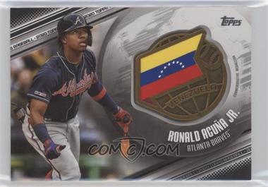 2020 Topps - Global Game Medallions - Black #GGM-RA - Ronald Acuna Jr. /149