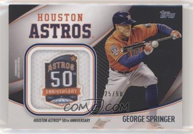 2020 Topps - Jumbo Special Event Jersey Sleeve Patches - Black #JSES-GS - George Springer /50