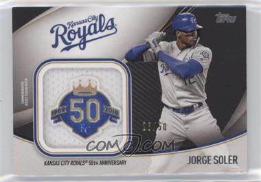 2020 Topps - Jumbo Special Event Jersey Sleeve Patches - Black #JSES-JS - Jorge Soler /50