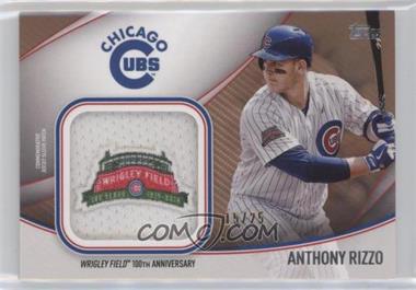 2020 Topps - Jumbo Special Event Jersey Sleeve Patches - Gold #JSES-AR - Anthony Rizzo /25