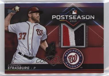 2020 Topps - Postseason Performance Relics - Red #PPR-SS - Stephen Strasburg /25