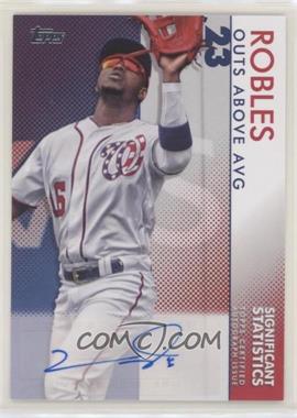 2020 Topps - Significant Statistics Autographs - Red #SSA-VR - Victor Robles /25