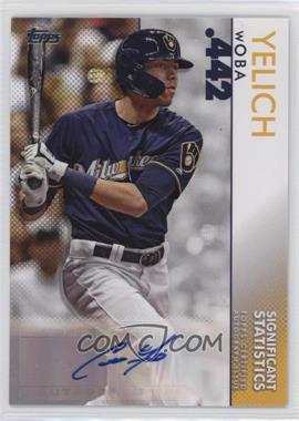 2020 Topps - Significant Statistics Autographs #SSA-CY - Christian Yelich /25