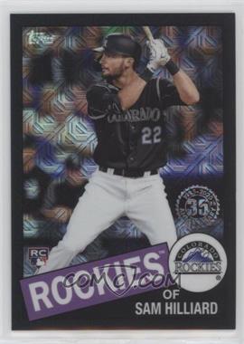 2020 Topps - Silver Pack 1985 Topps Chrome Baseball Series 2 - Black #85TC-15 - Sam Hilliard /199