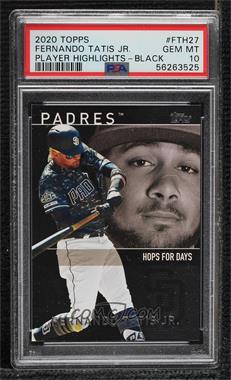 2020 Topps - Target Fernando Tatis Jr Highlights - Black #FTH-27 - Fernando Tatis Jr. /299 [PSA 10 GEM MT]