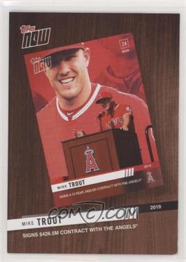 2020 Topps - Topps Now 2019 Review #TNR-1 - Mike Trout [Good to VG‑EX]