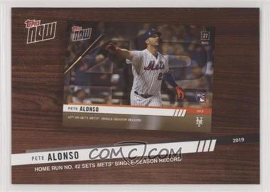 2020 Topps - Topps Now 2019 Review #TNR-9 - Pete Alonso