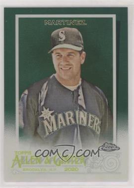 2020 Topps Allen & Ginter Chrome - [Base] - Green Refractor #33 - Edgar Martinez /99