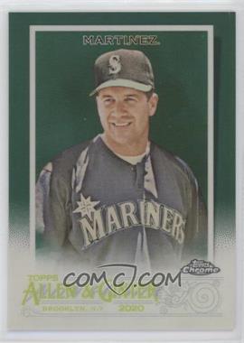 2020 Topps Allen & Ginter Chrome - [Base] - Green Refractor #33 - Edgar Martinez /99