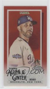 2020 Topps Allen & Ginter Chrome - [Base] - Mini Red Refractor #253 - David Price /5