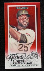 2020 Topps Allen & Ginter Chrome - [Base] - Mini Red Refractor #273 - Gregory Polanco /5