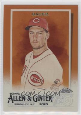 2020 Topps Allen & Ginter Chrome - [Base] - Orange Refractor #296 - Trevor Bauer /25