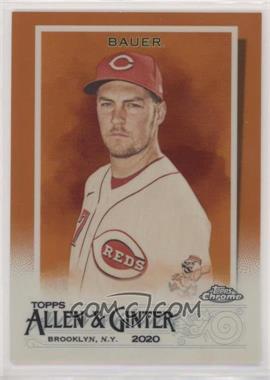 2020 Topps Allen & Ginter Chrome - [Base] - Orange Refractor #296 - Trevor Bauer /25