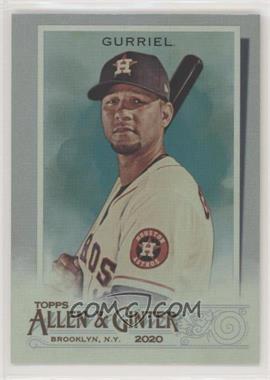 2020 Topps Allen & Ginter's - [Base] - Hot Box Silver Portrait #190 - Yuli Gurriel