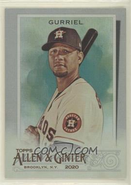 2020 Topps Allen & Ginter's - [Base] - Hot Box Silver Portrait #190 - Yuli Gurriel