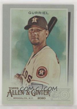 2020 Topps Allen & Ginter's - [Base] - Hot Box Silver Portrait #190 - Yuli Gurriel