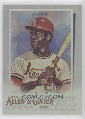 2020 Topps Allen & Ginter's - [Base] - Hot Box Silver Portrait #324 - Short Print - Lou Brock