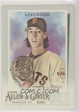 2020 Topps Allen & Ginter's - [Base] #7 - Tim Lincecum