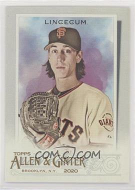 2020 Topps Allen & Ginter's - [Base] #7 - Tim Lincecum