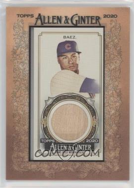 2020 Topps Allen & Ginter's - Framed Mini Relics #MFR-JB - Javier Baez