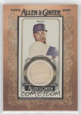 2020 Topps Allen & Ginter's - Framed Mini Relics #MFR-JB - Javier Baez