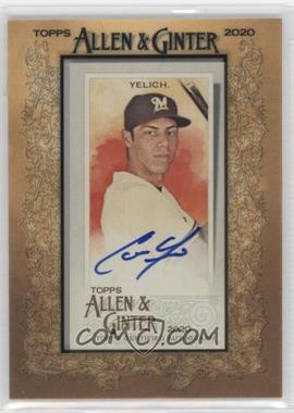 2020 Topps Allen & Ginter's - Mini Baseball Autographs #MA-CY - Christian Yelich