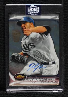 2020 Topps Archives Signature Series - Active Player Edition Buybacks #12TF-21 - David Price (2012 Topps Finest - Refractor) /1 [Buyback]