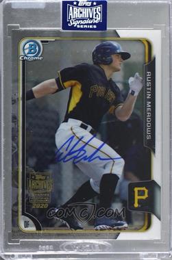 2020 Topps Archives Signature Series - Active Player Edition Buybacks #15BC-BCP126 - Austin Meadows (2015 Bowman Chrome Prospects) /71 [Buyback]