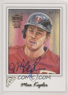 2020 Topps Archives Signature Series - Active Player Edition Buybacks #17TG-12 - Max Kepler (2017 Topps Gallery) /19 [Buyback]