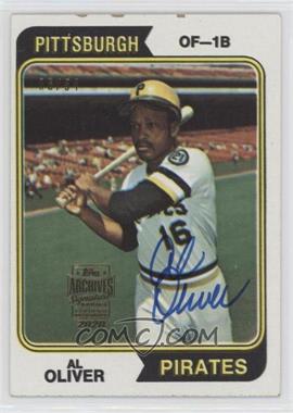 2020 Topps Archives Signature Series - Retired Player Edition Buybacks #74T-52 - Al Oliver (1974 Topps) /54 [Good to VG‑EX]