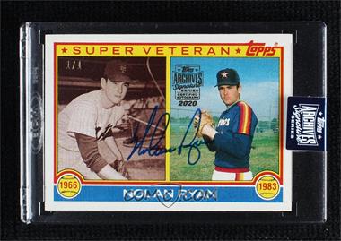 2020 Topps Archives Signature Series - Retired Player Edition Buybacks #83T-361 - Super Veteran - Nolan Ryan (1983 Topps) /1 [Buyback]