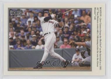 2020 Topps Archives Snapshots - Walkoff Wires - Color Image #WW-JC - Jose Canseco /25