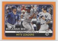 League Leaders - DJ LeMahieu, Rafael Devers, Whit Merrifield