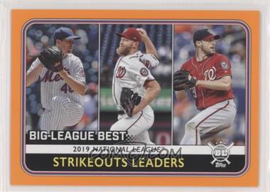 2020 Topps Big League - [Base] - Orange #258 - League Leaders - Max Scherzer, Jacob deGrom, Stephen Strasburg