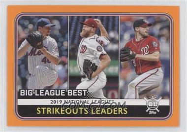 2020 Topps Big League - [Base] - Orange #258 - League Leaders - Max Scherzer, Jacob deGrom, Stephen Strasburg