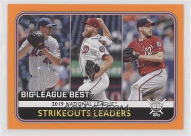 2020 Topps Big League - [Base] - Orange #258 - League Leaders - Max Scherzer, Jacob deGrom, Stephen Strasburg